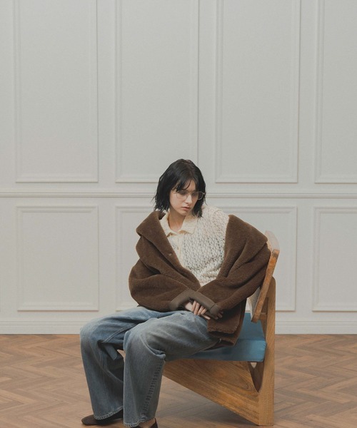 WHYTO.(ホワイト)の「「WHYTO. / ホワイト」standcollar boa coat(その他アウター・レディース・ベージュ/オフホワイト/ブラウン・36/38)」の11枚目の写真