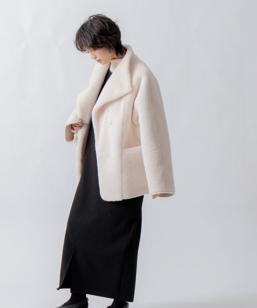 WHYTO.(ホワイト)の「「WHYTO. / ホワイト」standcollar boa coat(その他アウター・レディース・ベージュ/オフホワイト/ブラウン・36/38)」の13枚目の写真
