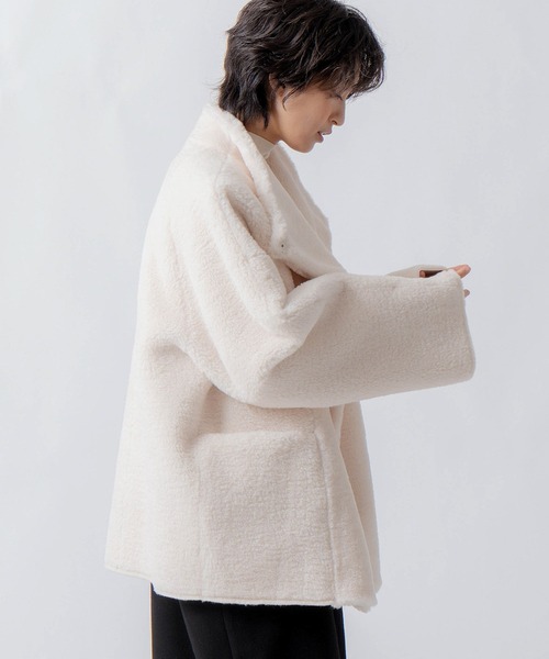 WHYTO.(ホワイト)の「「WHYTO. / ホワイト」standcollar boa coat(その他アウター・レディース・ベージュ/オフホワイト/ブラウン・36/38)」の14枚目の写真