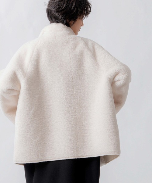 WHYTO.(ホワイト)の「「WHYTO. / ホワイト」standcollar boa coat(その他アウター・レディース・ベージュ/オフホワイト/ブラウン・36/38)」の21枚目の写真