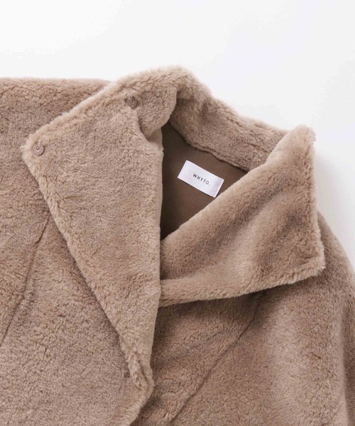 WHYTO.(ホワイト)の「「WHYTO. / ホワイト」standcollar boa coat(その他アウター・レディース・ベージュ/オフホワイト/ブラウン・36/38)」の17枚目の写真