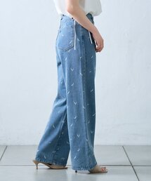 CIAOPANIC TYPY | 【willow】フラワー刺繍ワイドストレートデニム(デニムパンツ)