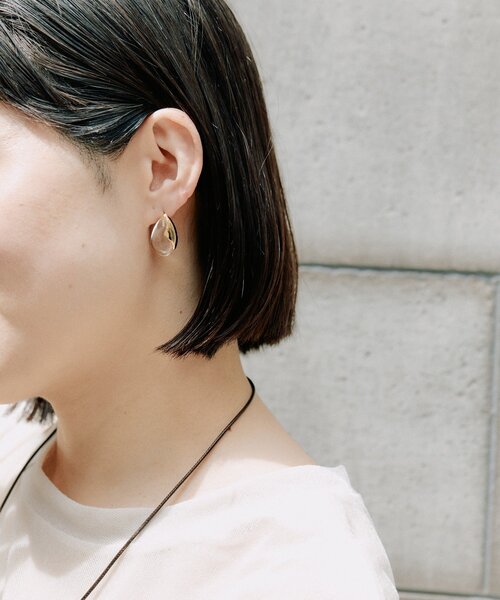 ear PAPILLONNER(イアパピヨネ)の「クリアポストピアス(ピアス(両耳用)・レディース・クリア・FREE)」の6枚目の写真
