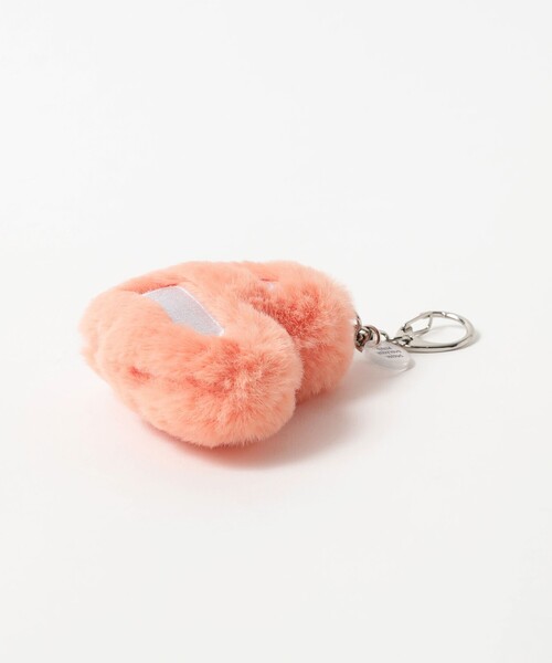 BEAMS HEART(ビームスハート)の「【ユニセックス】B-HEARTロゴ フェイクファー チャーム(キーホルダー・メンズ・レッド系その他・ONE SIZE)」の3枚目の写真