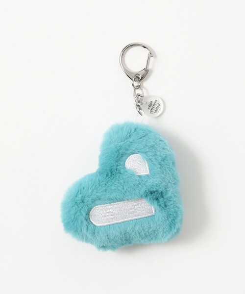 BEAMS HEART(ビームスハート)の「【ユニセックス】B-HEARTロゴ フェイクファー チャーム(キーホルダー・メンズ・レッド系その他・ONE SIZE)」の4枚目の写真