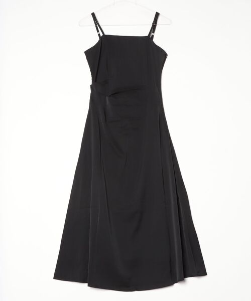 YUGA（ユーガ）の「YUGA_YGMC　　Korean-style  Strappy long dress（ワンピース・レディース・ブラック/ライトグリーン・FREE）」の5枚目の写真