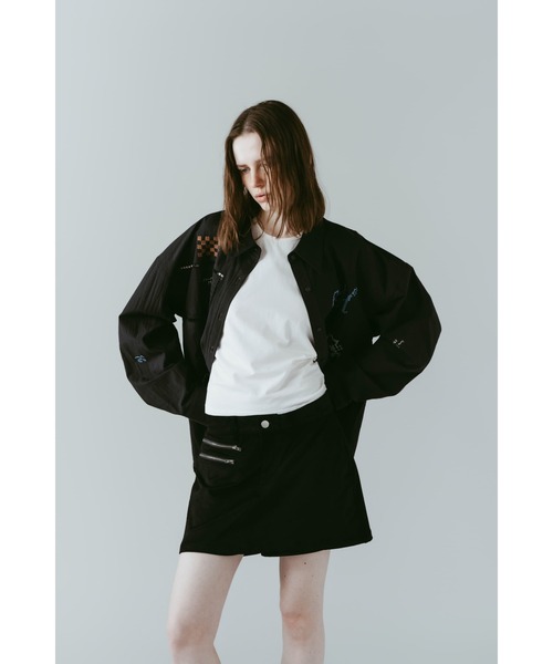 Knuth Marf(クヌースマーフ)の「Knuth Marf embroidered shirt(シャツ/ブラウス・レディース・ブラック/その他/オフホワイト・FREE)」の7枚目の写真