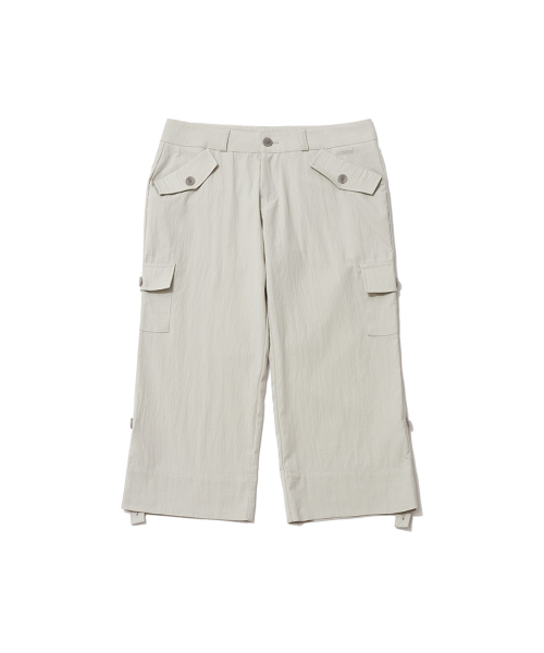 ITZAVIBE(イッザバイブ)の「STRAP POINT CAPRI PANTS - LIGHT GRAY(その他パンツ・レディース・その他・FREE)」の6枚目の写真