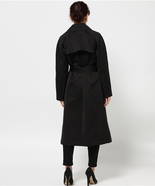 FIGARO Paris（フィガロパリ）の「プレシャスタフタ コート◆（その他アウター・レディース・ベージュ/ブラック・36/38）」の5枚目の写真