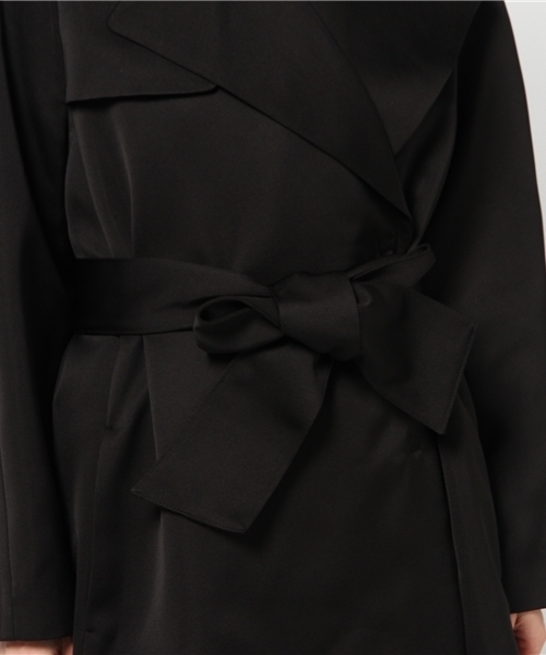 FIGARO Paris（フィガロパリ）の「プレシャスタフタ コート◆（その他アウター・レディース・ベージュ/ブラック・36/38）」の9枚目の写真