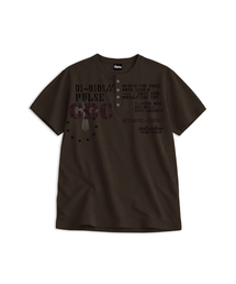 パルスCBC ワッフルヘンリーネック半袖Tシャツ