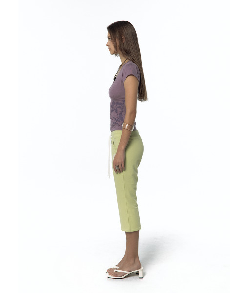 KASHIKO(カシコ)の「Low-Slung Capri Pants Lime(スウェットパンツ・レディース・その他・MEDIUM/SMALL)」の4枚目の写真