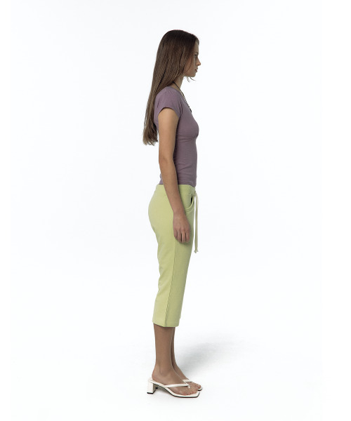 KASHIKO(カシコ)の「Low-Slung Capri Pants Lime(スウェットパンツ・レディース・その他・MEDIUM/SMALL)」の6枚目の写真