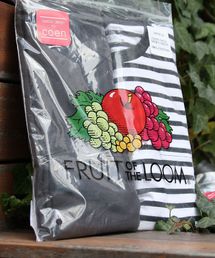 FRUIT OF THE LOOM | 【WEB限定】FRUIT OF THE LOOM(フルーツオブザルーム) 別注クルーネックT2枚組(ブラック・ブラックボーダー)(Tシャツ/カットソー)