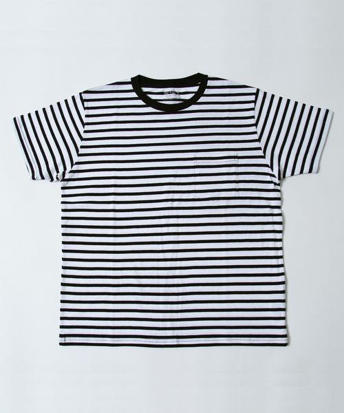 FRUIT OF THE LOOM（フルーツオブザルーム）の「【WEB限定】FRUIT OF THE LOOM(フルーツオブザルーム) 別注クルーネックT2枚組(ブラック・ブラックボーダー)（Tシャツ/カットソー・メンズ・ブラック系その他・X-LARGE/SMALL/LARGE/MEDIUM）」の16枚目の写真