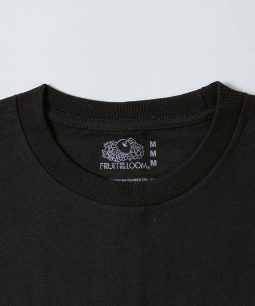 FRUIT OF THE LOOM（フルーツオブザルーム）の「【WEB限定】FRUIT OF THE LOOM(フルーツオブザルーム) 別注クルーネックT2枚組(ブラック・ブラックボーダー)（Tシャツ/カットソー・メンズ・ブラック系その他・X-LARGE/SMALL/LARGE/MEDIUM）」の12枚目の写真