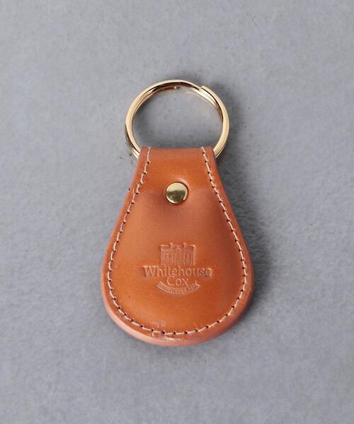 WHITE HOUSE COX（ホワイトハウスコックス）の「＜Whitehouse Cox(ホワイトハウスコックス）＞  S668BL-KEY FOB（キーホルダー・メンズ・ブラック/ベージュ/ダークブラウン/レッド/ダークグリーン/ネイビー・FREE）」の3枚目の写真