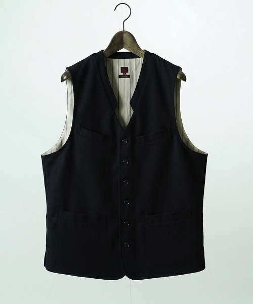 EGO TRIPPING（エゴトリッピング）の「mcg3858-FRENCH GILET ベスト(616755)（ベスト・メンズ・チャコールグレー/ブラック・46/48）」の17枚目の写真