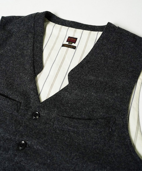 EGO TRIPPING（エゴトリッピング）の「mcg3858-FRENCH GILET ベスト(616755)（ベスト・メンズ・チャコールグレー/ブラック・46/48）」の10枚目の写真