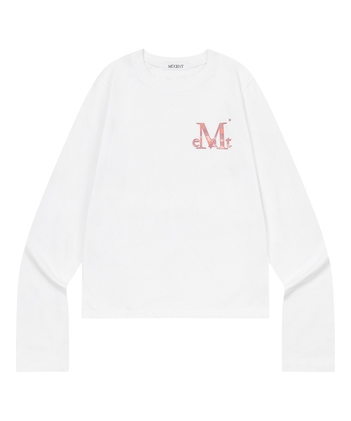 MUCENT(ムセント)の「ミオブカモシグネチャーロゴロングスリーブTシャツ(2カラー)(Tシャツ/カットソー・レディース・ブラック/ホワイト系その他2/ホワイト/ブラック系その他2・FREE)」の3枚目の写真