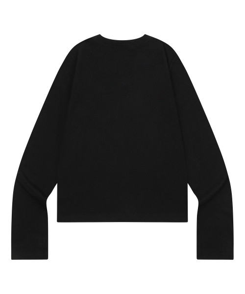 MUCENT(ムセント)の「ミオブカモシグネチャーロゴロングスリーブTシャツ(2カラー)(Tシャツ/カットソー・レディース・ブラック/ホワイト系その他2/ホワイト/ブラック系その他2・FREE)」の5枚目の写真