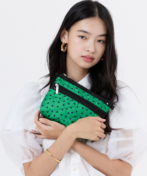 LeSportsac×Megumi Kanzaki】PERFECT COSME POUCH2 ハートグミキルト