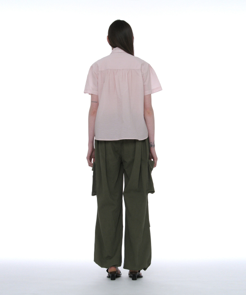 PARTIMENTO WOMEN(パルティメントウィメン)の「スカーフラッフルピンタックブラウス_ピンク(シャツ/ブラウス・レディース・その他・SMALL/MEDIUM)」の4枚目の写真