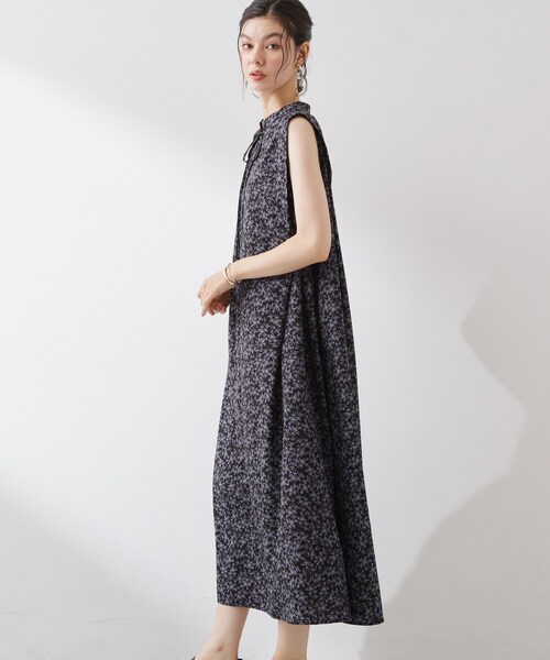 THE SHOP TK (ザ ショップ ティーケー )の「大人のリゾートムード 小花柄ワンピース(ワンピース・レディース・ブラック系/ダークブラウン系・12/13)」の14枚目の写真