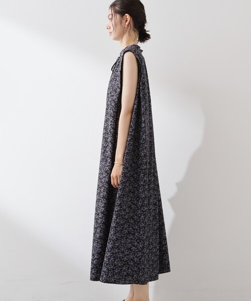 THE SHOP TK (ザ ショップ ティーケー )の「大人のリゾートムード 小花柄ワンピース(ワンピース・レディース・ブラック系/ダークブラウン系・12/13)」の7枚目の写真
