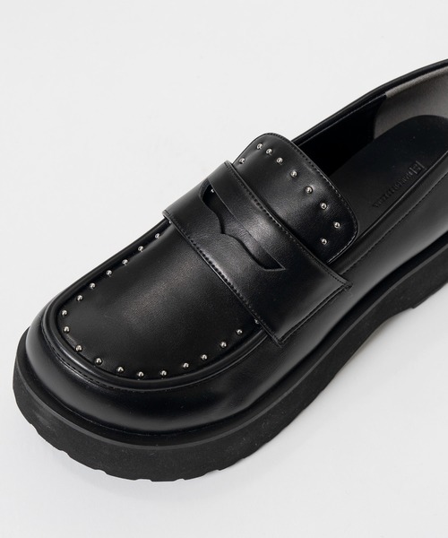 MAISON SPECIAL（メゾンスペシャル）の「【2026Autumn PRE-ORDER】2WAY Stud Loafers/2WAYスタッズローファー（ローファー・レディース・ブラック・36/38/37）」の8枚目の写真