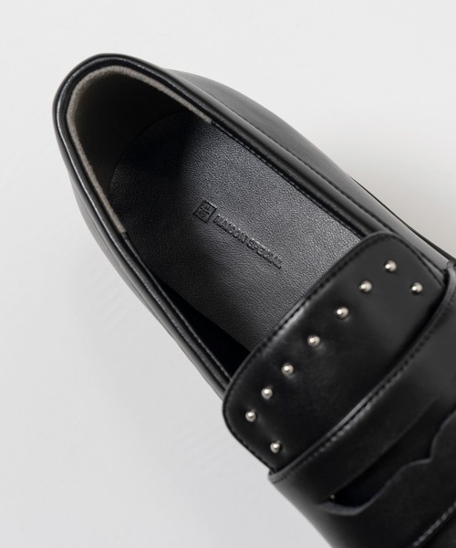MAISON SPECIAL（メゾンスペシャル）の「【2026Autumn PRE-ORDER】2WAY Stud Loafers/2WAYスタッズローファー（ローファー・レディース・ブラック・36/38/37）」の9枚目の写真