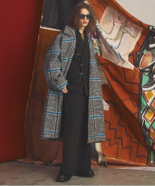 MAISON SPECIAL(メゾンスペシャル)の「《UNISEX》Sheer Mixed Stripe Prime-Over Crewneck Knit Sweater/シアーミックスボーダープライムオーバークルーネックニットセーター【MAISON SPECIAL/メゾンスペシャル】(ニット/セーター・メンズ・パープル/ピンク/イエロー・2/1/0)」の6枚目の写真
