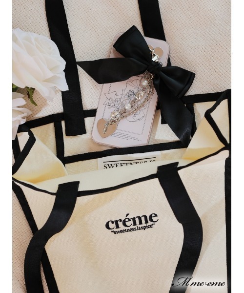 M me eme(エムミーエメ)の「Logo tote bag (eme10234)(トートバッグ・レディース・ホワイト系その他・FREE)」の16枚目の写真