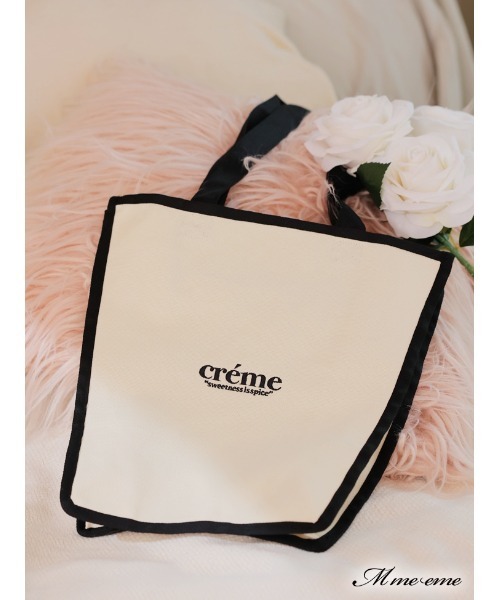 M me eme(エムミーエメ)の「Logo tote bag (eme10234)(トートバッグ・レディース・ホワイト系その他・FREE)」の8枚目の写真