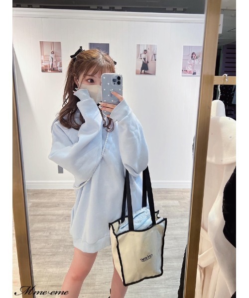 M me eme(エムミーエメ)の「Logo tote bag (eme10234)(トートバッグ・レディース・ホワイト系その他・FREE)」の13枚目の写真