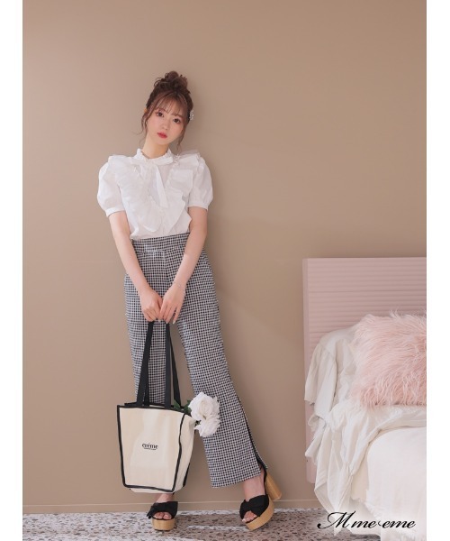 M me eme(エムミーエメ)の「Logo tote bag (eme10234)(トートバッグ・レディース・ホワイト系その他・FREE)」の5枚目の写真