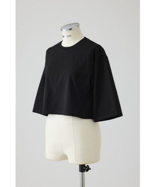 RIM.ARK(リムアーク)の「New basic short tee(ニュー ベーシック ショート ティー)(Tシャツ/カットソー・レディース・ホワイト/ブラック/ブラウン/杢グレー・FREE)」の7枚目の写真