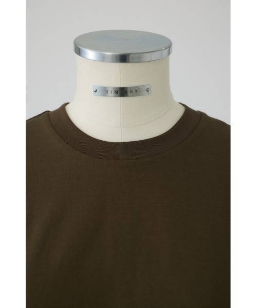 RIM.ARK(リムアーク)の「New basic short tee(ニュー ベーシック ショート ティー)(Tシャツ/カットソー・レディース・ホワイト/ブラック/ブラウン/杢グレー・FREE)」の14枚目の写真