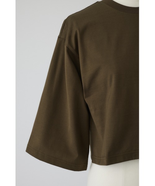 RIM.ARK(リムアーク)の「New basic short tee(ニュー ベーシック ショート ティー)(Tシャツ/カットソー・レディース・ホワイト/ブラック/ブラウン/杢グレー・FREE)」の20枚目の写真