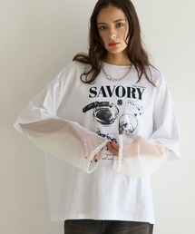 《UNISEX》ソデメッシュトップス