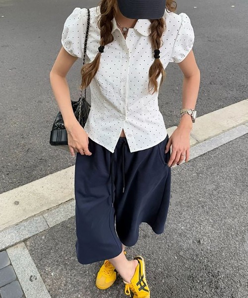 MAISON DE THERESE(メゾン ド テレーズ)の「水玉半袖シャツ(シャツ/ブラウス・レディース・White・M)」の5枚目の写真