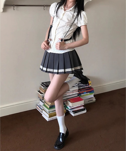 MAISON DE THERESE(メゾン ド テレーズ)の「水玉半袖シャツ(シャツ/ブラウス・レディース・White・M)」の10枚目の写真