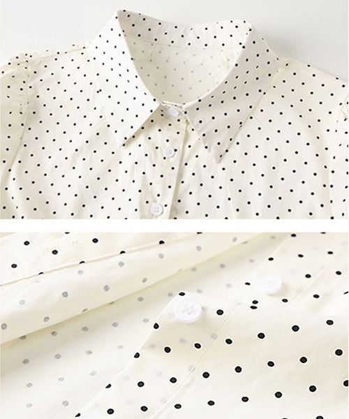 MAISON DE THERESE(メゾン ド テレーズ)の「水玉半袖シャツ(シャツ/ブラウス・レディース・White・M)」の13枚目の写真