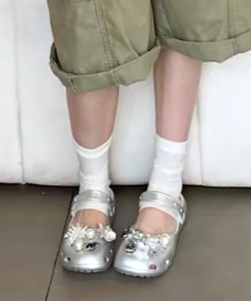 Vipoa(ヴィポア)の「Ballet flat sandal(サンダル・レディース・ホワイト/ブラック/ブラウン/ライトベージュ/ピンク/シルバー・SMALL/MEDIUM/LARGE)」の12枚目の写真