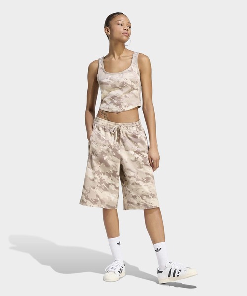 adidas（アディダス）の「カモ コルセットシャツ / アディダスオリジナルス adidas Originals（デニムジャケット・レディース・ベージュ・X-LARGE/MEDIUM/X-SMALL）」の5枚目の写真