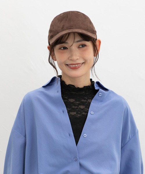 Honeys（ハニーズ）の「スエードキャップ（キャップ・レディース・ベージュ/ブラック/ブラウン/ピンク・FREE）」の12枚目の写真