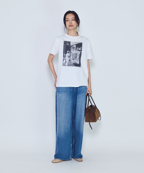 Couture d'adam(クチュールドアダム)の「<COUTURE D'ADAM(クチュール ド アダム)>“Jane&Serge with Double Decker”T-シャツ(Monochrome・White)(Tシャツ/カットソー・レディース・ホワイト系その他3・38)」の4枚目の写真