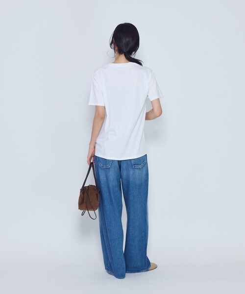 Couture d'adam(クチュールドアダム)の「<COUTURE D'ADAM(クチュール ド アダム)>“Jane&Serge with Double Decker”T-シャツ(Monochrome・White)(Tシャツ/カットソー・レディース・ホワイト系その他3・38)」の2枚目の写真