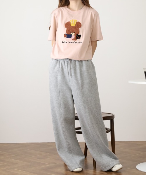 FUNALIVE(ファンアライブ)の「くまのがっこう ティータイム柄 サガラ刺繍 天竺半袖Tシャツ(Tシャツ/カットソー・メンズ・チャコール/ホワイト/ピンクベージュ・M/LL/L)」の19枚目の写真