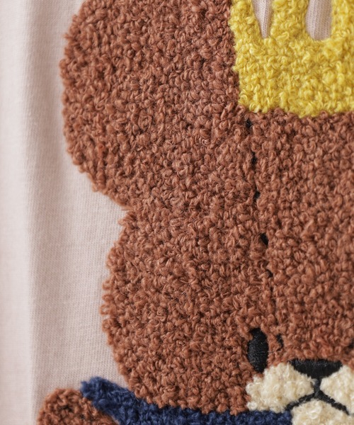 FUNALIVE(ファンアライブ)の「くまのがっこう ティータイム柄 サガラ刺繍 天竺半袖Tシャツ(Tシャツ/カットソー・メンズ・チャコール/ホワイト/ピンクベージュ・M/LL/L)」の9枚目の写真